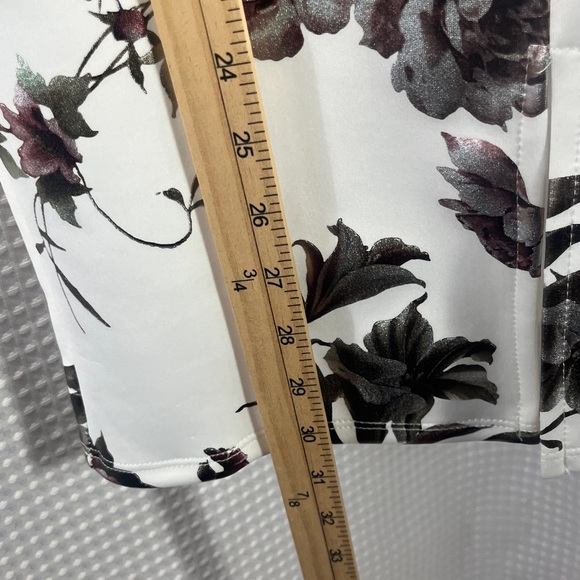 Charlotte Russe White and Black Floral Strapless Dress- size L - Picture 5 of 9